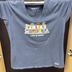 Life Is Good “Peace” Crusher Long Sleeve Tee